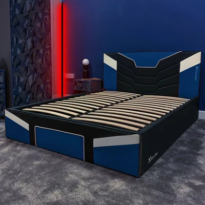 Dunelm X Rocker Cerberus MKII BIAB Bed Blue