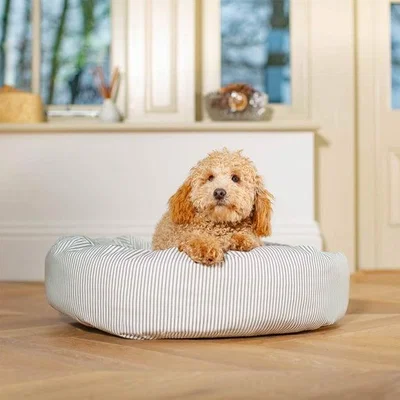 Dunelm Lords and Labradors Striped Donut Dog Bed