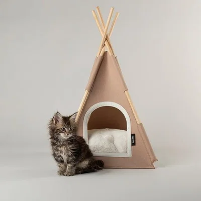 Dunelm Scruffs Stockholm Felt Teepee Cat Bed