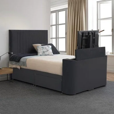 Dunelm Sweet Dreams Opulence Vertical Pleated TV Bed