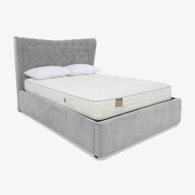 Furniture Village Highgrove - Bauer Electric Ottoman Bed Frame - Super King - Aston Silver