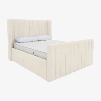 Furniture Village Eira High Foot End Ottoman Bed Frame - Super King - Comfy Oat