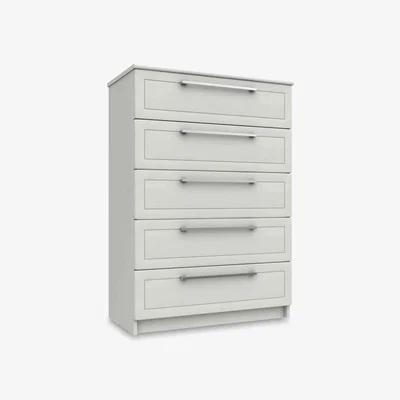 Furniture Village London Bedrooms - Bexley 5 Drawer Chest - White