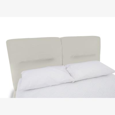 Furniture Village Stark BV Leather Electric Ottoman Bed Frame - Super King - Frost