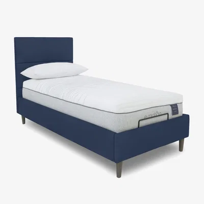 Furniture Village E-Motion Sakura Dual Adjustable Bed Frame with Massage Function - Single - Granite Blue