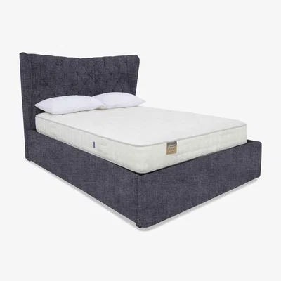 Furniture Village Highgrove - Bauer Ottoman Bed Frame - King Size - Earl Grey