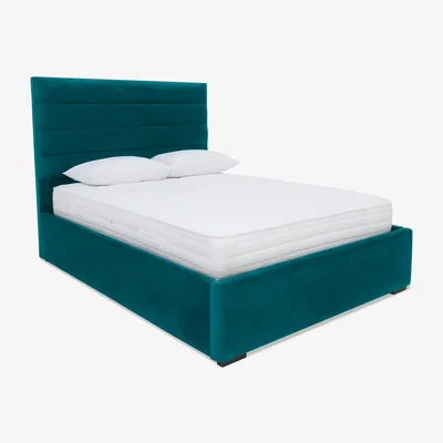 Furniture Village Sleep Story - Horizon Electric Ottoman Bed Frame - Double - Plush Atlantic