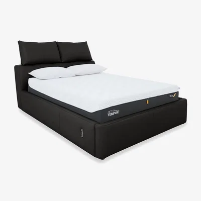 Furniture Village Tyrell Leather Electric Ottoman Bed Frame - King Size