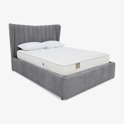 Furniture Village Highgrove - Bourne Electric Ottoman Bed Frame - Small Double - Aston Steel