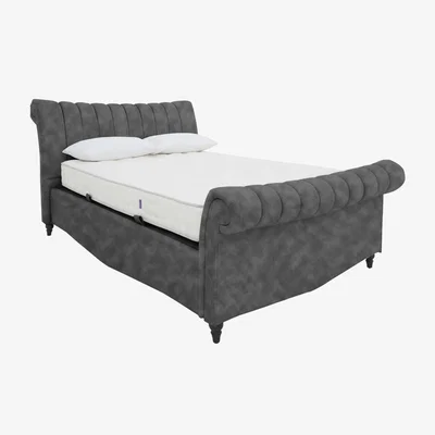 Furniture Village Thiago Ottoman Bed Frame - Double - Dapple Mink