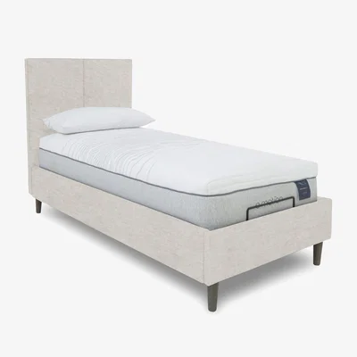 Furniture Village E-Motion Aiko Adjustable Bed Frame - Single - Sandstone Pearl