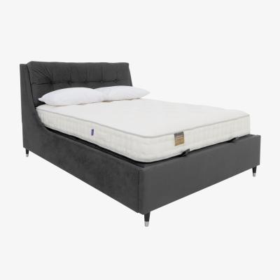 Furniture Village Javier Ottoman Bed Frame - Super King - Velvet Smoke