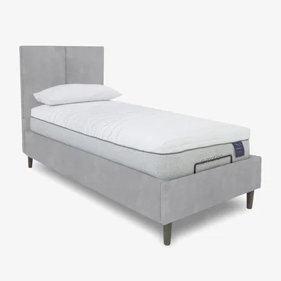 Furniture Village E-Motion Aiko Adjustable Bed Frame - Single - Aston Silver