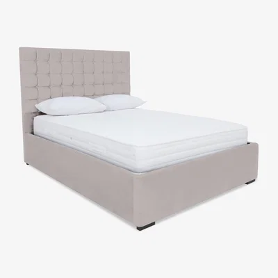 Furniture Village Sleep Story - Dice Electric Ottoman Bed Frame - Small Double - Plush Argent
