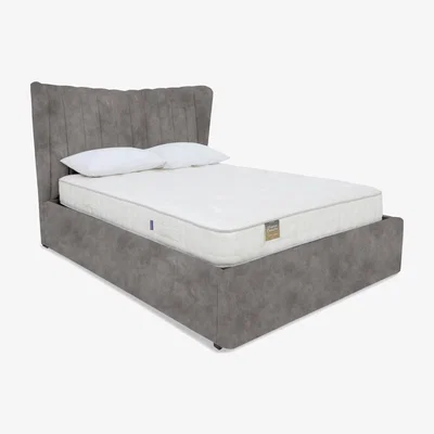Furniture Village Highgrove - Bourne Electric Ottoman Bed Frame - King Size - Dapple Sterling