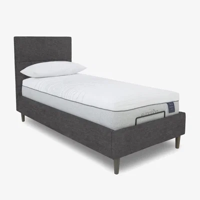 Furniture Village E-Motion Sakura Dual Adjustable Bed Frame with Massage Function - Single - Smokey Quartz