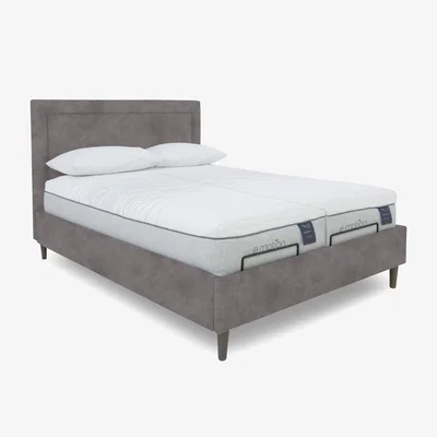 Furniture Village E-Motion Yumi Dual Adjustable Bed Frame - Super King - Dapple Sterling