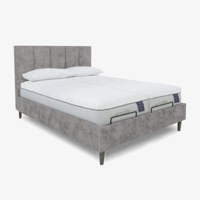 Furniture Village E-Motion Aiko Dual Adjustable Bed Frame with Massage Function - King Size - Daytona Silver