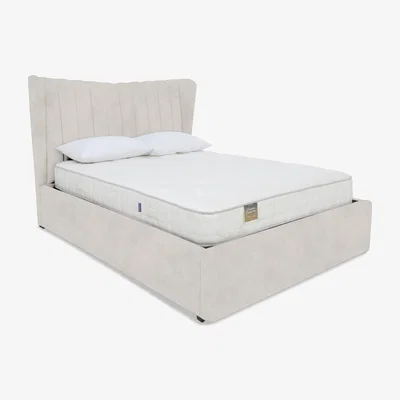 Furniture Village Highgrove - Bourne Electric Ottoman Bed Frame - Small Double - Lace Ivory