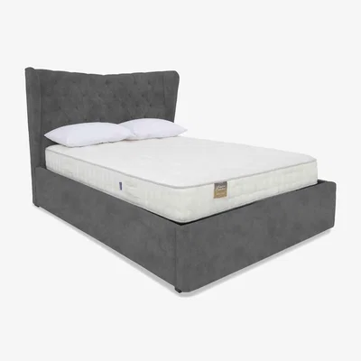 Furniture Village Highgrove - Bauer Electric Ottoman Bed Frame - Double - Lace Domino