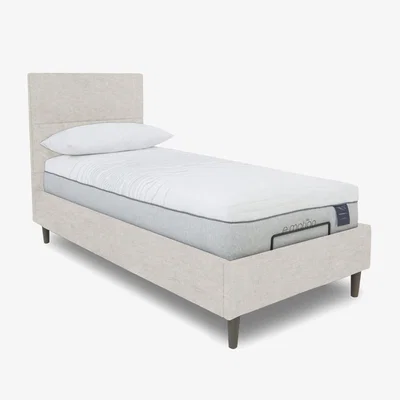 Furniture Village E-Motion Sakura Dual Adjustable Bed Frame with Massage Function - Single - Sandstone Pearl