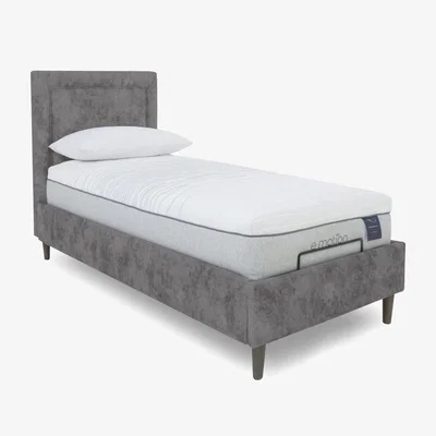 Furniture Village E-Motion Yumi Adjustable Bed Frame - Single - Daytona Pebble
