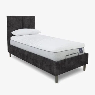 Furniture Village E-Motion Aiko Dual Adjustable Bed Frame with Massage Function - Single - Daytona Coal