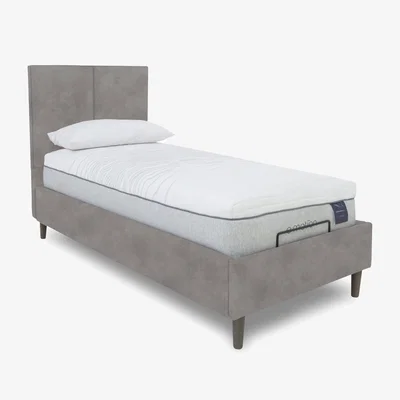 Furniture Village E-Motion Aiko Dual Adjustable Bed Frame with Massage Function - Single - Dapple Oyster