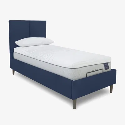 Furniture Village E-Motion Aiko Adjustable Bed Frame - Single - Granite Blue