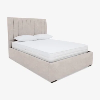 Furniture Village Sleep Story - Dickens Electric Ottoman Bed Frame - Super King - Lace Ivory