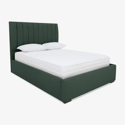 Furniture Village Sleep Story - Dickens Electric Ottoman Bed Frame - Super King - Plush Emerald