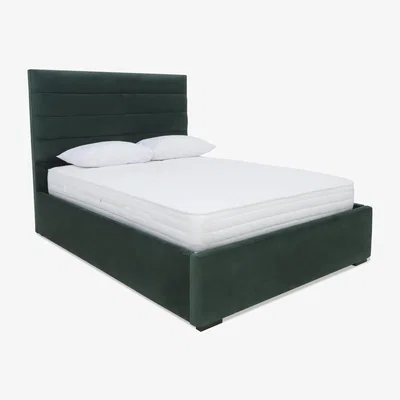 Furniture Village Sleep Story - Horizon Electric Ottoman Bed Frame - Super King - Plush Emerald