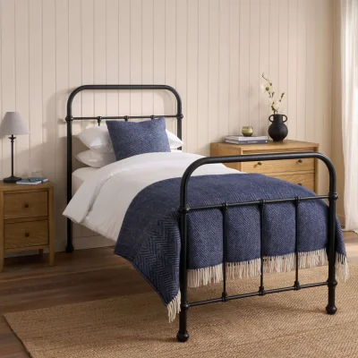 Feather & Black Oliver Bed, Single - Black