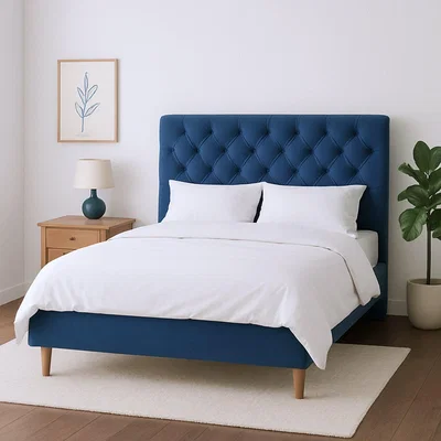 Habitat Millbrook Beds Chester Kingsize Wooden Bed Frame - Blue