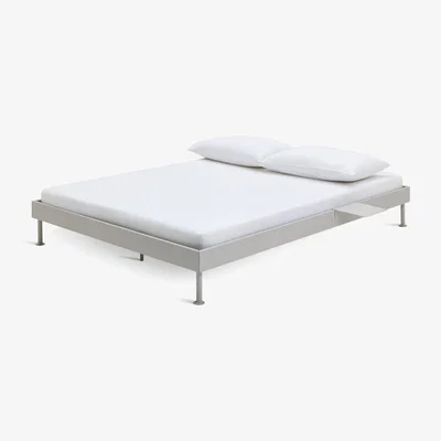 Habitat Habitat Maddox Double Metal Bed with Bedside - Off White