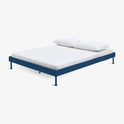 Habitat Habitat Maddox Double Metal Bed Frame with Bedside - Blue