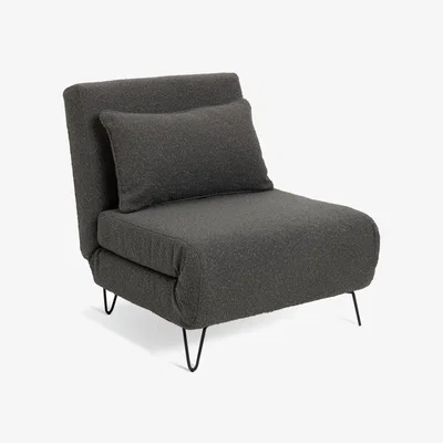 Habitat Habitat Roni Fabric Small Single Chair Bed -Grey