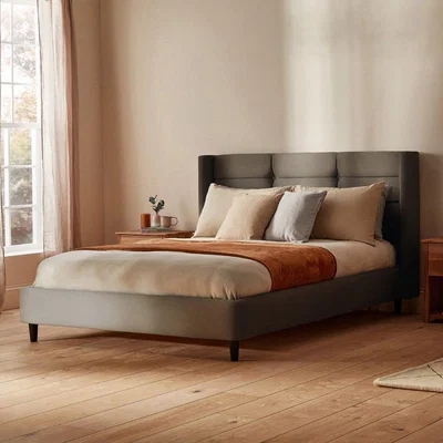 Habitat Silentnight Lilith Superking Velvet Bed Frame - Charcoal