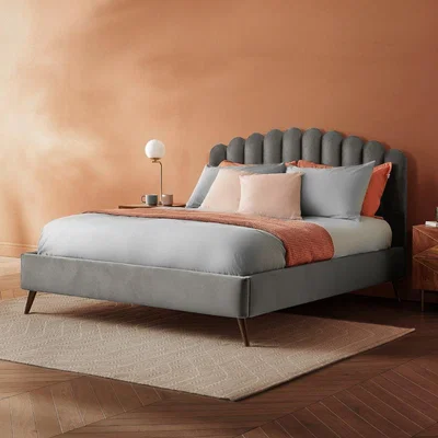 Habitat Silentnight Oriana Kingsize Velvet Bed Frame - Silver