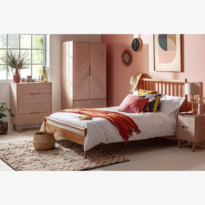 Habitat Habitat Chiltern Spindle Superking Wooden Bed Frame - Oak