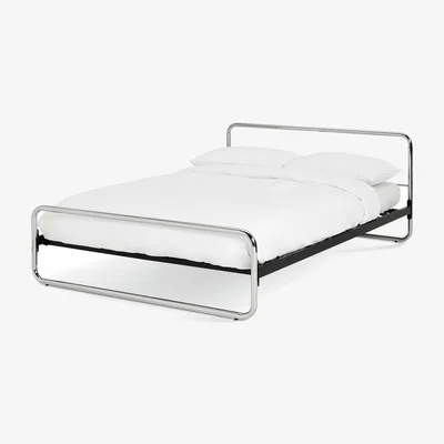 Habitat Habitat Albers Steel Kingsize Bed Frame - Nickel