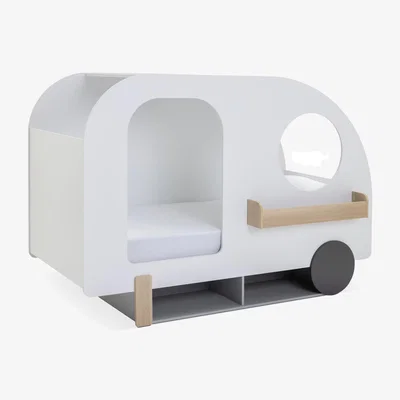 Habitat Habitat Eddie Novelty Caravan Single Bed Frame - White