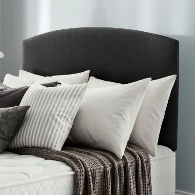Habitat Silentnight Selene 135 Woven Double Bed Headboard - Charcoal