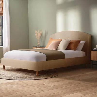 Habitat Silentnight Evana Double Fabric Bed Frame - Beige