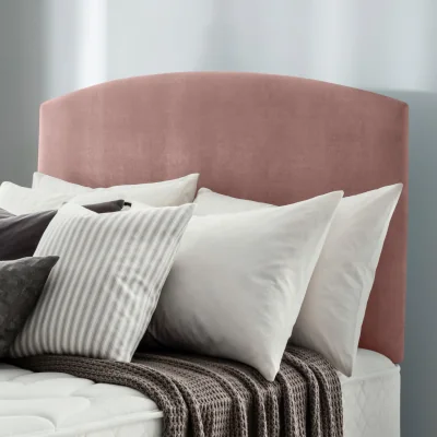 Habitat Silentnight Selene 135 Velvet Double Bed Headboard - Pink