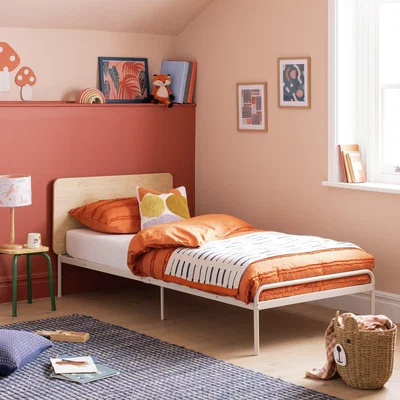 Habitat Habitat Monty Single Metal Bed Frame - Light Grey