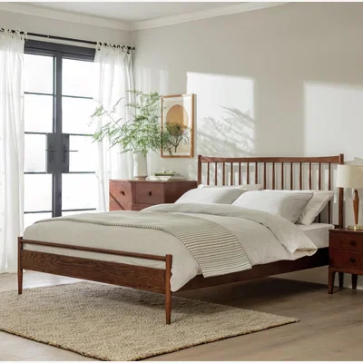 Habitat Habitat Chiltern Spindle Superking Wooden Bed Frame - Walnut