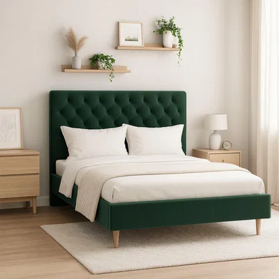 Habitat Millbrook Beds Chester Superking Wooden Bed Frame - Green