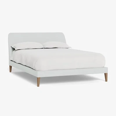 Heal's Heal's Wallis Bed Super King Capelo Linen Mineral Natural Oak Feet