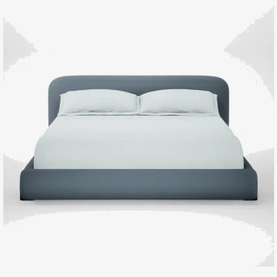 Heal's Heal's Nuvola Bed Super King Smart Cotton Linen Celestial Walnut Stained Feet